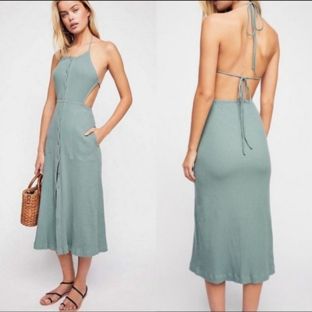 Free People Margaret Midi Dress